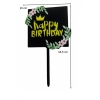 Topper ozdoby na tort napis Happy Birthday z kwiatami dekoracje urodzinowe